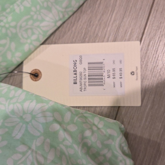 NWT Billabong Tropic Sun Top - Picture 2 of 4